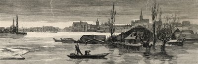 The Disastrous Floods in Austria-Hungary: View of Raab Lately Inundated by the Danube, from 